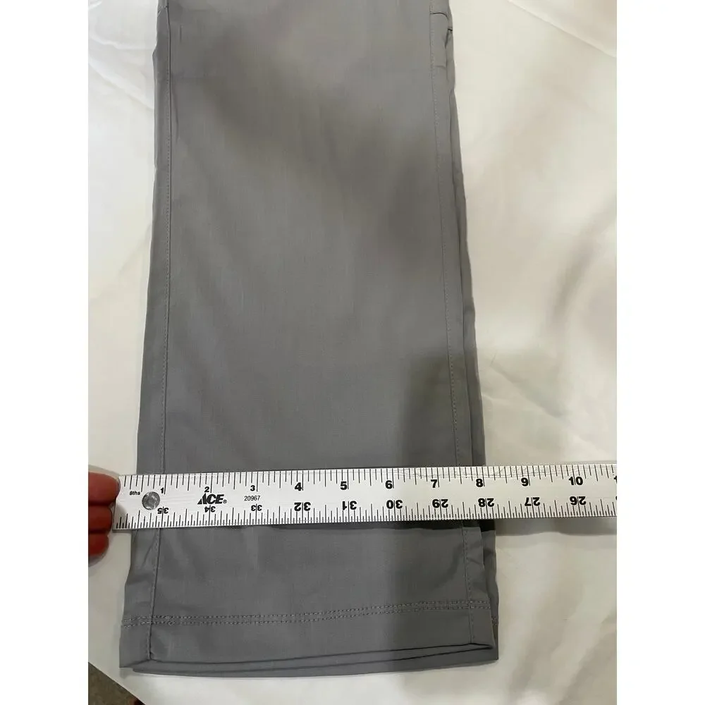 Tasc Mens Performance Motion Pant Straight Stretch Golf Casual Bamboo Gray 34x29